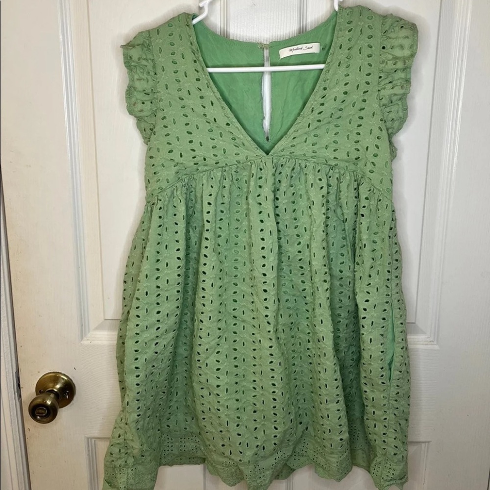 Puff sleeve dress